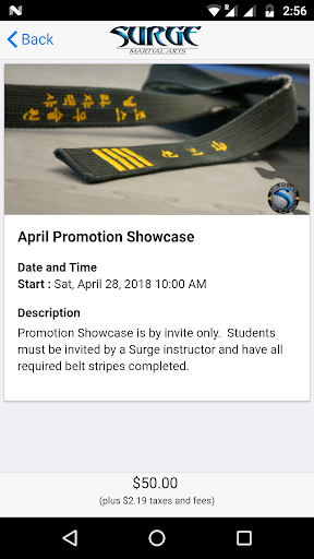 Surge Martial Arts Screen 3
