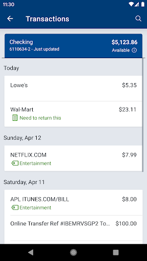 FirstCU Access Screen 3