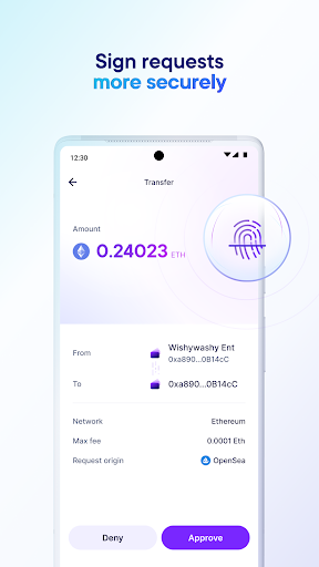 Android application Venly screenshort