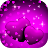 Purple Love Heart Live hd Wall icon