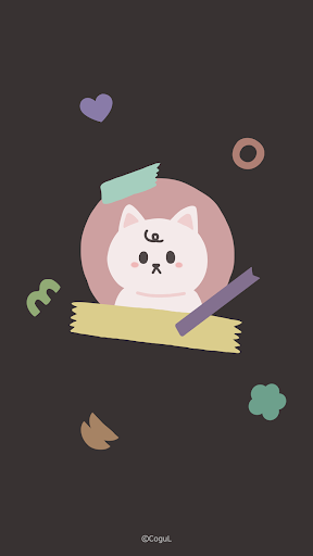 Android application 카카오톡 테마 - 다꾸냥_다크 screenshort