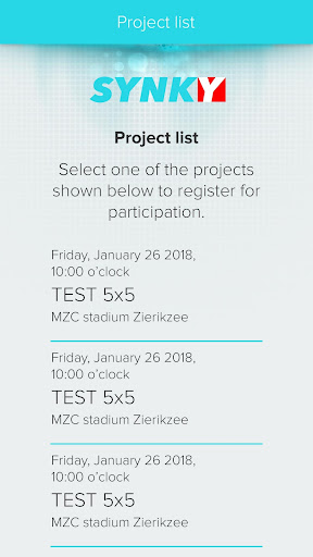 Android application Synky screenshort