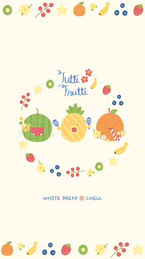 Android application 카카오톡 테마 - Tutti Frutti screenshort