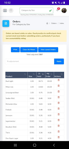 EasyInventory Screen 2