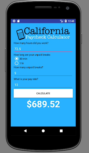 California Paycheck Calculator