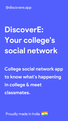 Android application DiscoverE: College Social App screenshort