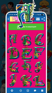 Alphabet Stickers for WA PRO