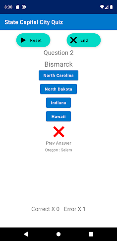 USA Capital City Quiz - Screenshot 1