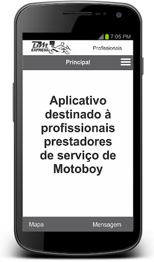 Android application BM Express - Motoboy screenshort