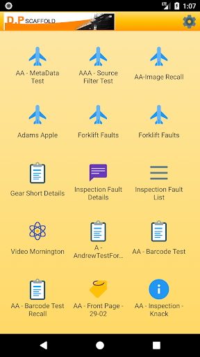 Android application DP Scaffold screenshort