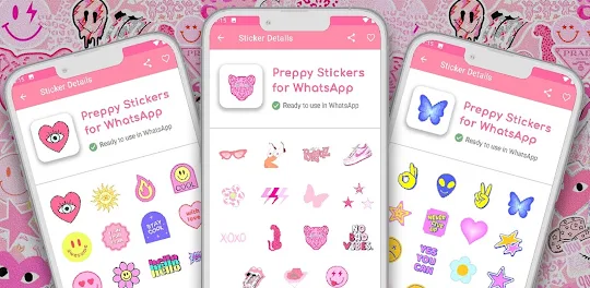 Preppy Stickers for Whatsapp