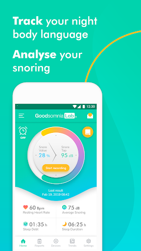 Screenshot of Goodsomnia Lab: Track snoring