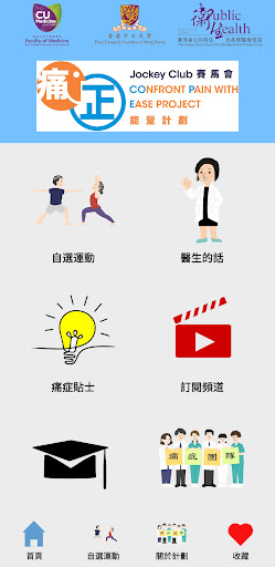 Android application 中大痛症 screenshort
