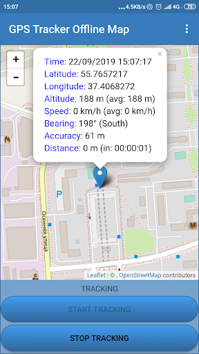 GPS Tracker Offline Map Screen 2