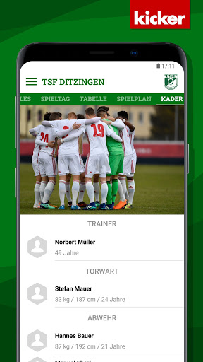 Android application TSF Ditzingen screenshort