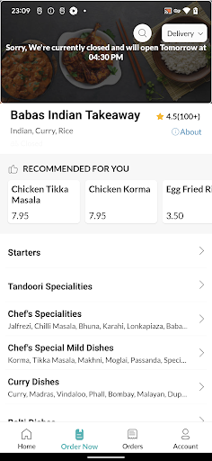 Babas Indian Takeaway Screen 3