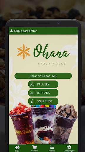Android application Ohana Snack House screenshort