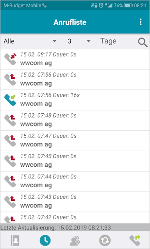 Android application wwmobile screenshort