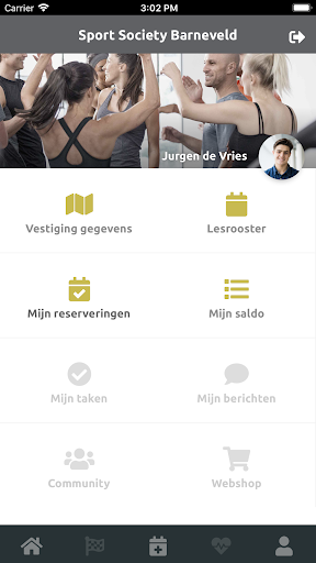 Android application Sport Society screenshort