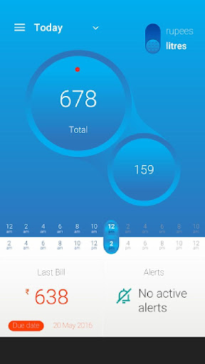 Android application WaterOn screenshort