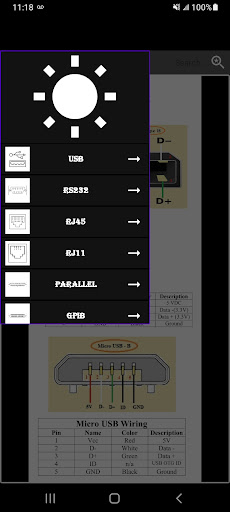 Android application Electronic Protocol Port screenshort