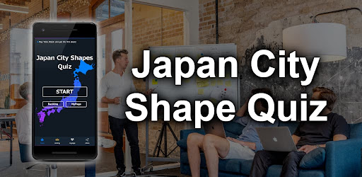 Android application Japan City Shapes Quiz screenshort