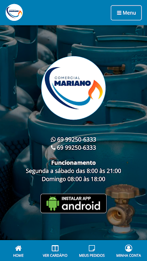 Android application Comercial Mariano screenshort