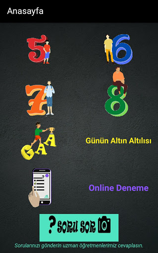 Android application eG-Ders: Ortaokul Tüm Dersler screenshort