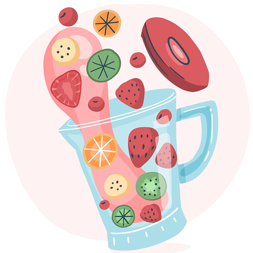 Fruit Smoothie Game logo