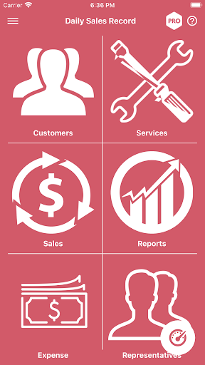 Android application Daily Service Record - POS screenshort