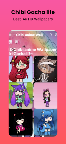 Chibi anime Wallpaper girl Gacha lifeのおすすめ画像1