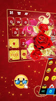 screenshot of Golden Red Rose Theme