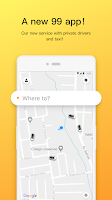 screenshot of 99 - Private Driver and Taxi