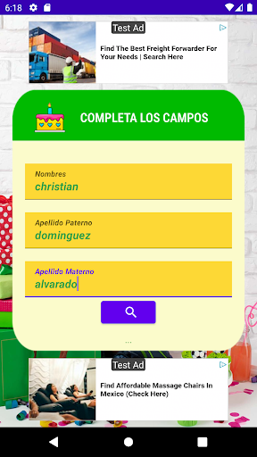 Buscar cumpleaños perú Screen 2