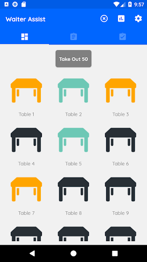Android application Waiter Assist screenshort