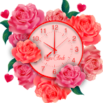 Cover Image of Download Rose Live Clock Wallpapers : Rose Backgrounds 2019 1.6 APK