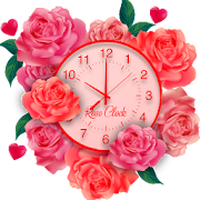 Rose Live Clock Wallpapers : Rose Backgrounds 2019