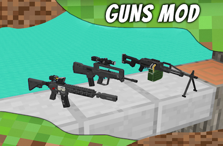 Captura de Pantalla 3 Mod Guns for MCPE. Weapons mod android