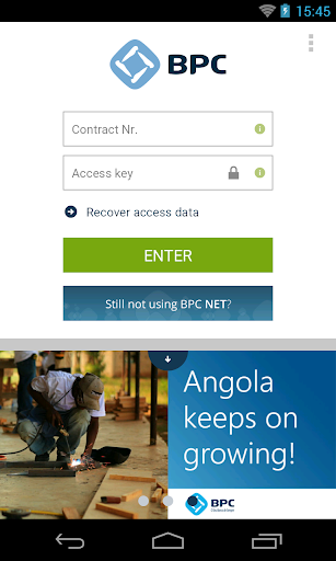 Android application BPC NET screenshort