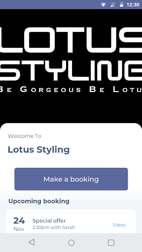 Android application Lotus Styling screenshort