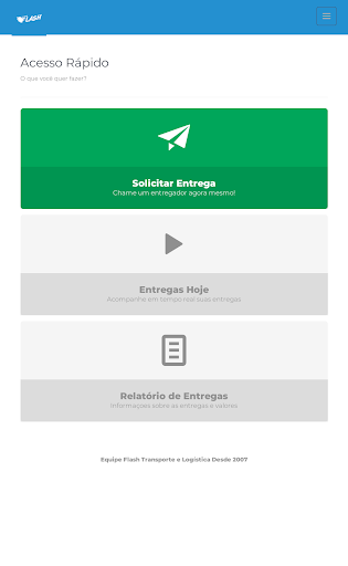 Equipe Flash Motos - Cliente Screen 2