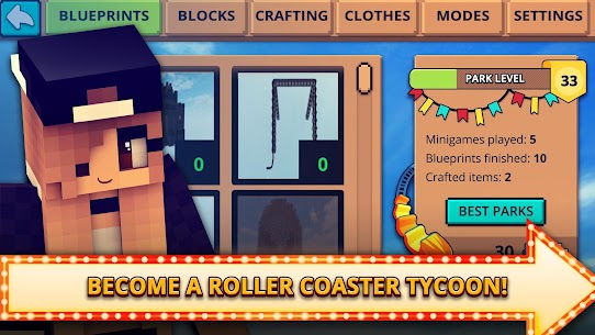 Theme Park Craft 2: Build & Ride Roller Coaster For PC installation