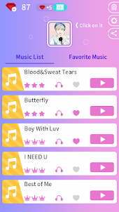 Kpop Music Game - BTS Tiles