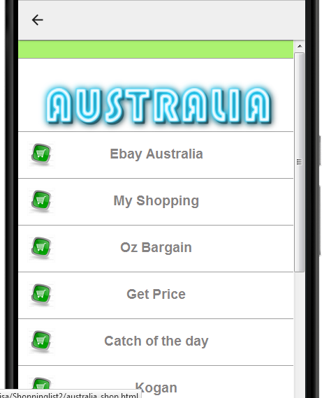 Android application Online Shopping List Apps Free screenshort