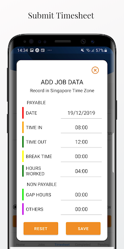 NUS Timesheet Screen 3