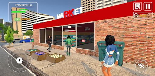 Supermarket Store Mall Sim 3d