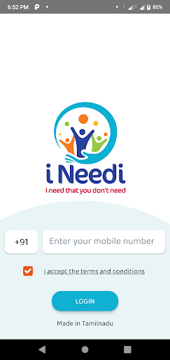 Android application iNeedi screenshort