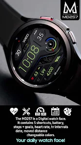 Digital watch with changeable faces 2025