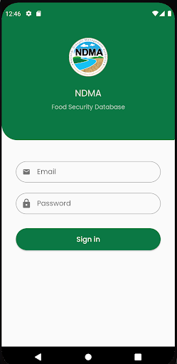 Android application Food security assessment tool screenshort