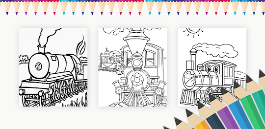 Train Coloring Games